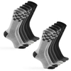 Custom Men Checkerboard Athletic Calf Breathable Cushion Crew Cotton Socks
