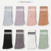 Customized Wholeseller Women Antislip Outdoor Sports Cotton Yoga Crew Stocking Toe Socks