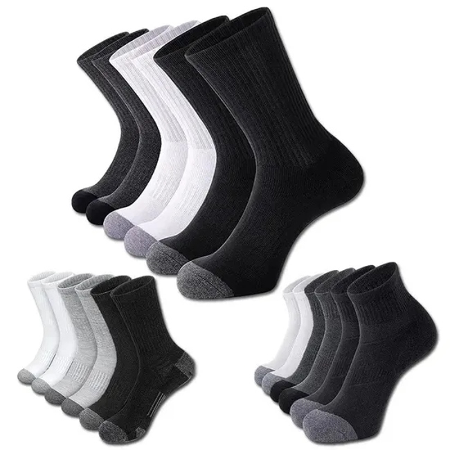 High Quality Custom Logo Outdoor Sport White Socks for Men