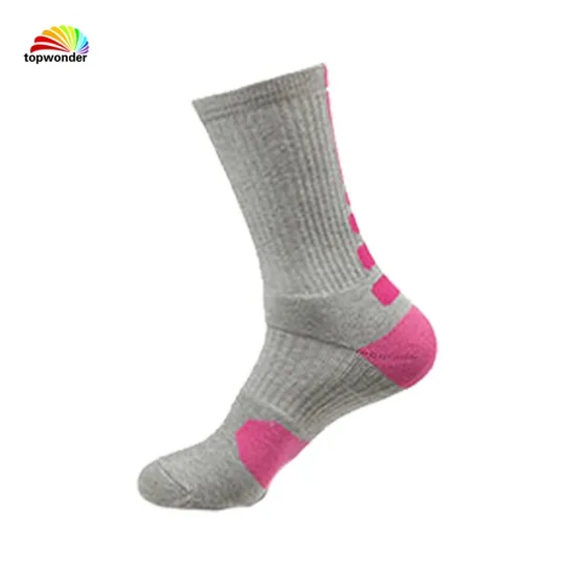 Customize All Sorts of Dry-Fit Basketball Football Running Cycling Sports Sock with Cushion Bottom and Good Sweat Absorbing