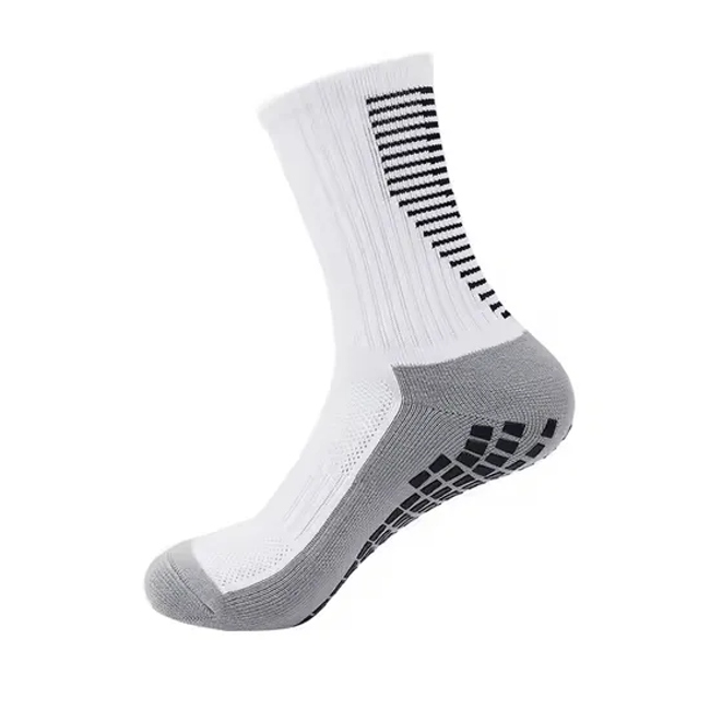 Factory Custom Woven High Quality Black White Cotton Socks with Logo
