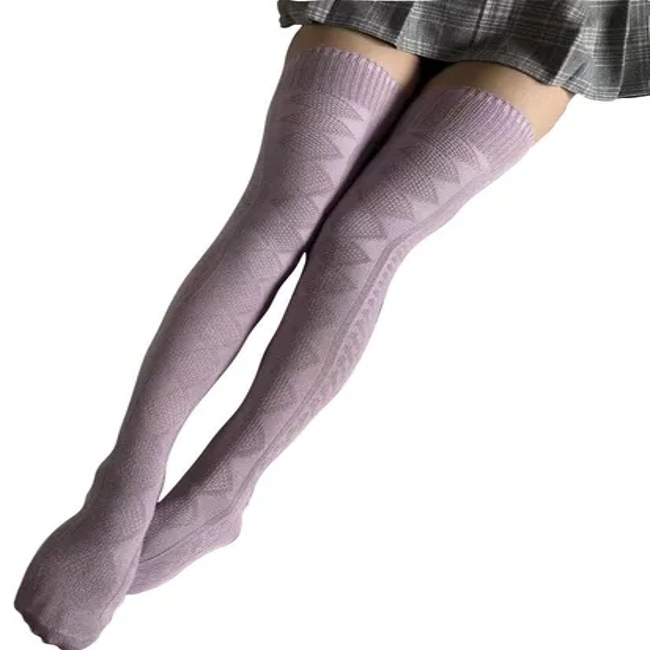 Women Stripe Compression Knee High Socks