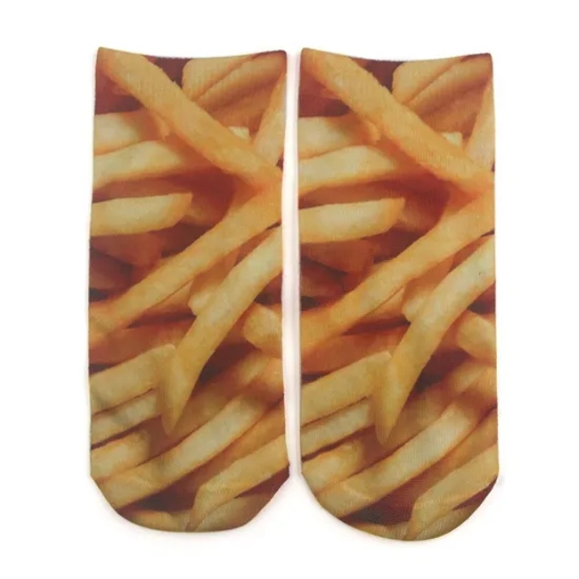 Funny Flip Flop Socks 3D Pattern Socks Sandal Socks Low Cut Ankle Silly Socks