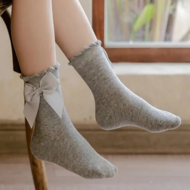 Cute Bow Newborn Infant Combed Cotton Best Kids Comfort Ankle Short Crew Soft Little Customized Children Baby Socks