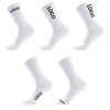 Custom Brand Logo Athletic Tube White Socks Men Autumn Knitted Cartoon Socks