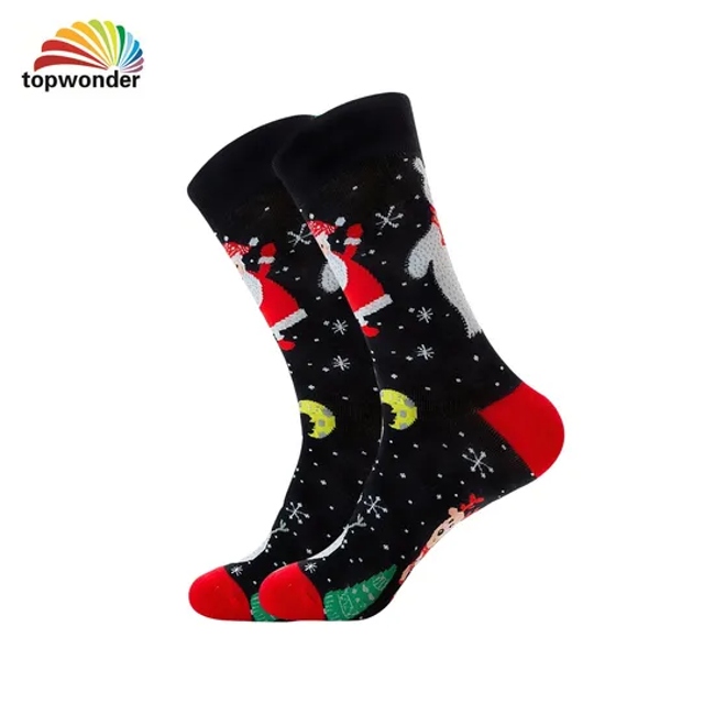 Customize Fashion Sock Christmas Sock Cotton Sock Knee High Sock for Men Women and Kids