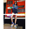 High Quality Crew Custom Logo Socks Red Jacquard Design Casual Women Socks