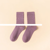 High Quality Crew Custom Logo Socks Red Knitting Jacquard Design Cotton Women Socks