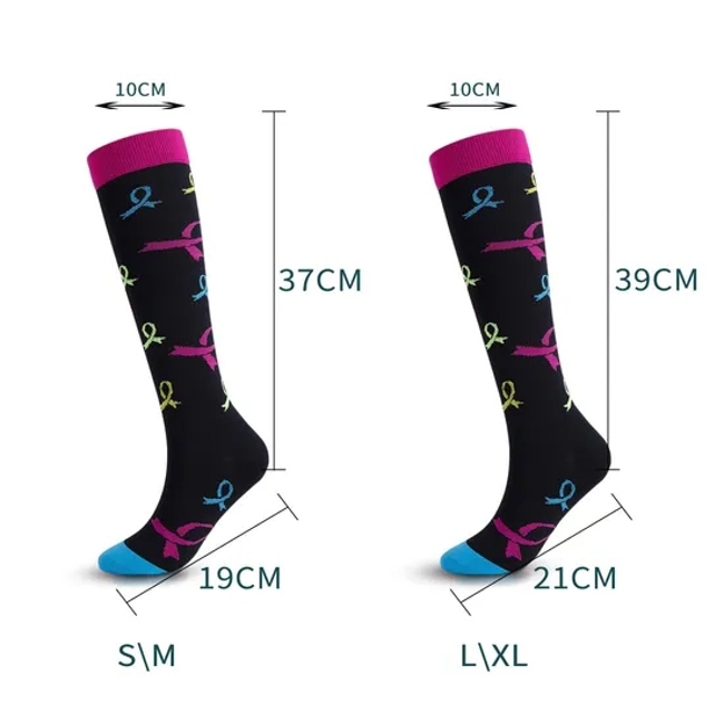 Wholesale Color High Knee Compression Outside Nice Quality Comfortable Socks