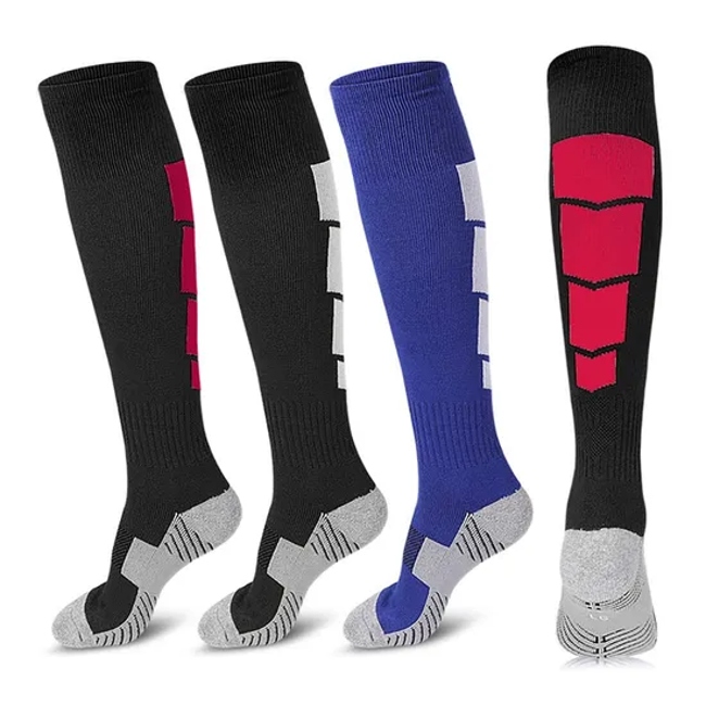 Training Football Sport Knee High Socks Over The Calf Compression Athletic Socks for Mens and Women Running