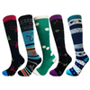 Custom 15-20 20-30mmhg Knee High Compress Socks Custom Logo New Design Fashion Colorful Compression Nurse Socks for Women