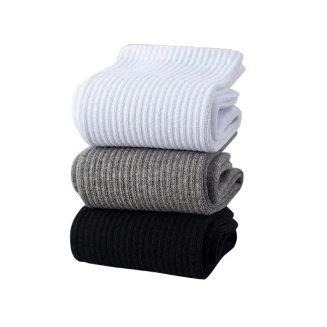 Custom Logo Man Cotton Crew Sport Socks Cushioned Terry Cotton Athletic Running Socks