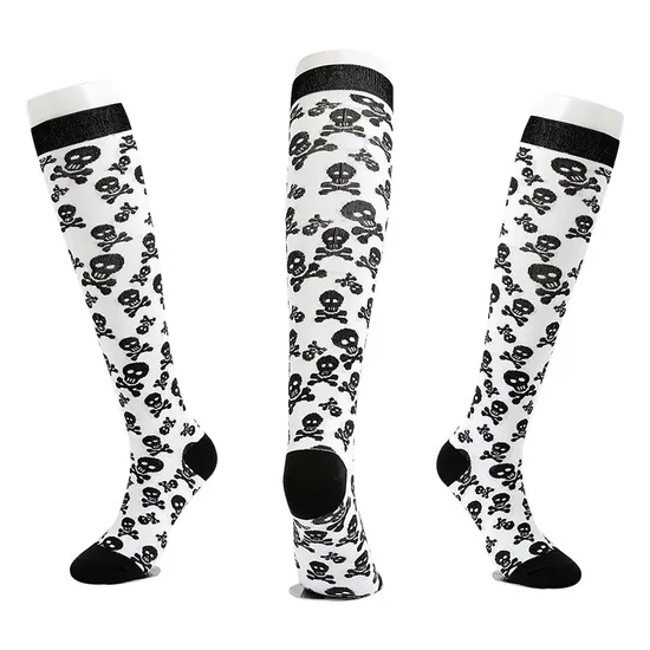 Halloween Socks for Women Girl & Men Fit Support Knee High Compression Socks