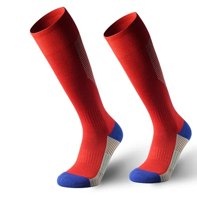 Custom Logo Adult Kids Baseball Socks Compression Sport Knee High Youth Football Socks