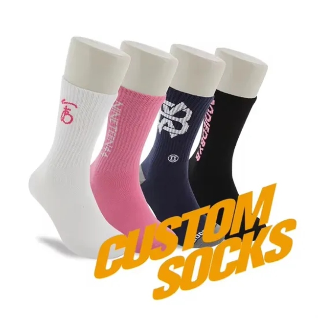 Wholesale High Quality Compression Durable Antimicrobial Cotton Grip Travel Sports Socks Basketball Fashion Men Sock