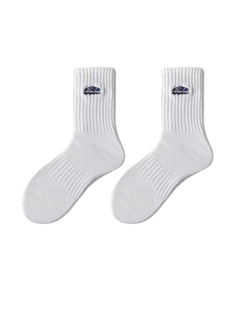 Custom Color of solid color socks for men, thin men's sports couple socks for women, medium length socks for women, ins trendy 