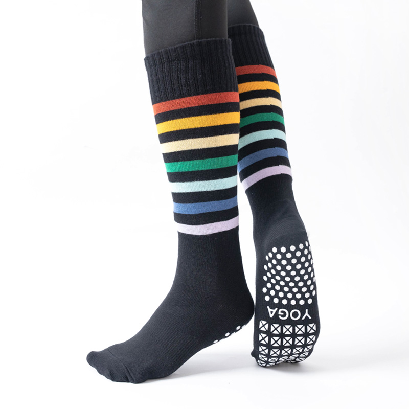 sourcing Silicone Non-slip Pilates Socks Women Indoor Fitness Yoga Socks Cotton Breathable Mid-tube Sports Ballet Dance Sock 
