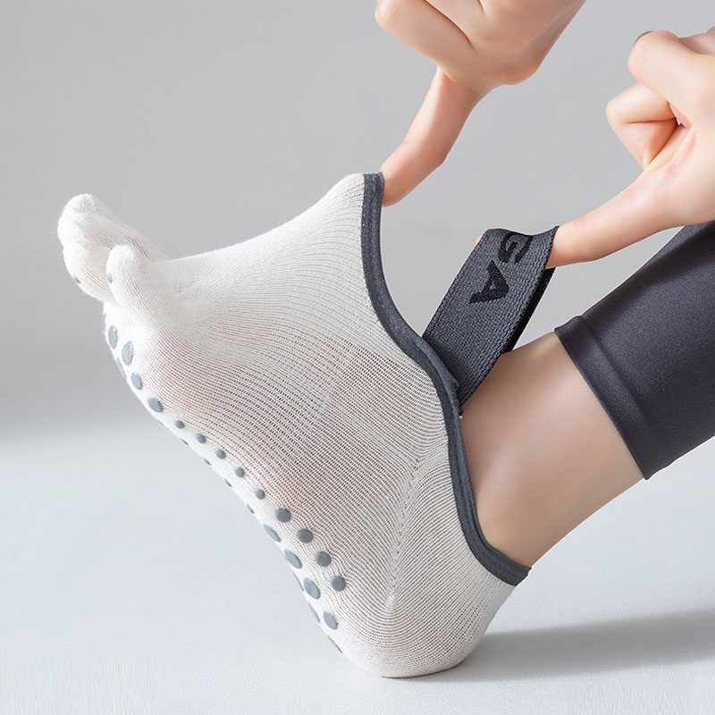 Bestseller Of Women's Five Finger Socks, Professional Anti Slip Cotton Absorbs Sweat Yoga Socks, Pilates Fitness 