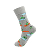 OEM Manufacturer High Quality Colorful Happy Novelty Cartoon Animal Fruits Marine Organism Crew Cotton Men Socks