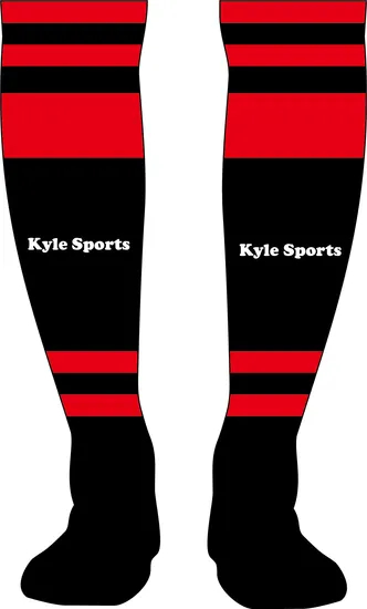 Kyle Sports Custom Football Socks Knee High Long Soccer Cotton Rugby Socks