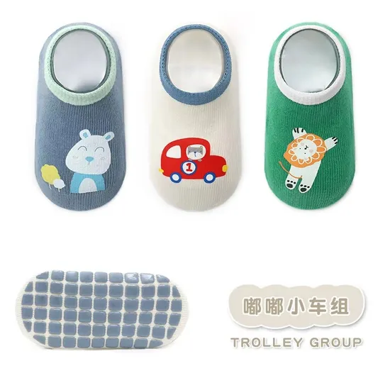 Custom Cute Baby Children Trampoline Socks Floor Socks Cartoon Baby Walking Socks