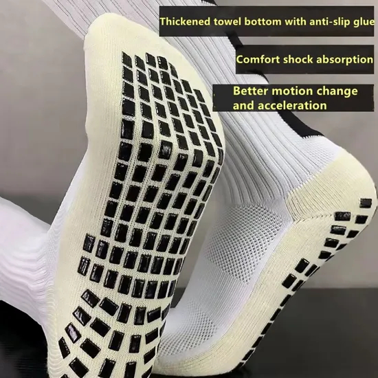 Custom Grip Socks Soccer Support Free Grips Design Athletic Football Socks