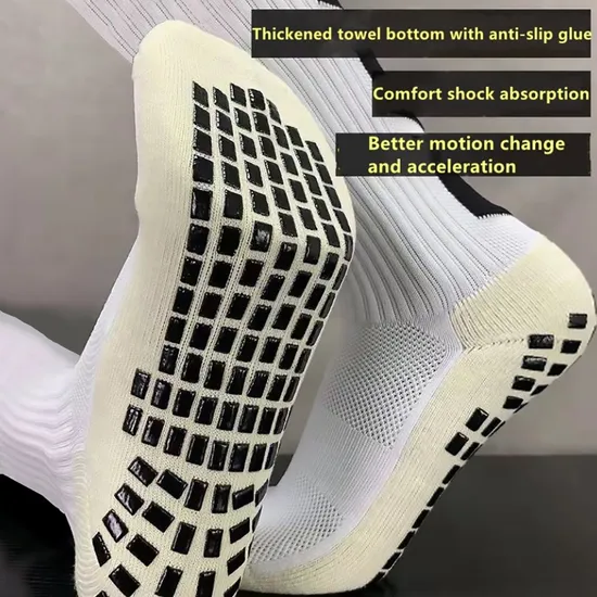 Custom Grip Socks Soccer Support Free Grips Design Athletic Football Socks