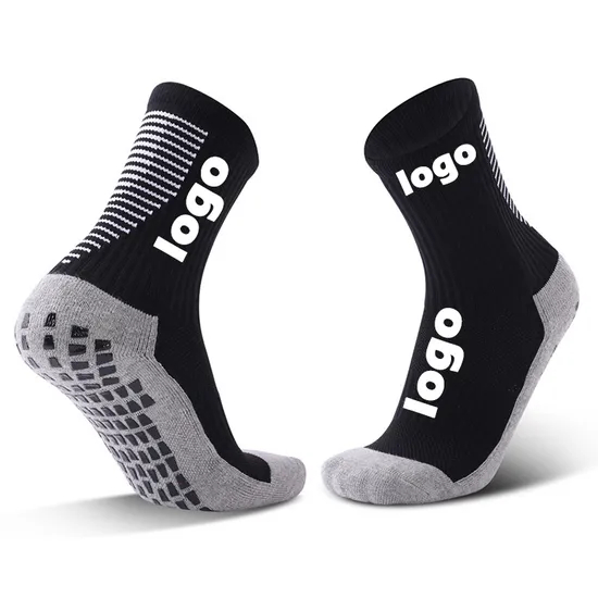 Sports Sustainable Colorful Non Anti Slip Soccer Athletic Mens Custom Logo Youth Football Grip Socks for Man and Woman