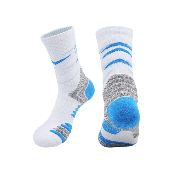 Custom Boys Girls Running Socks Black White Versatile Sports Sock with Patterned