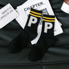 Retro Letters Trend Sports Men′s Socks Street Cotton Crew Socks Custom Logo