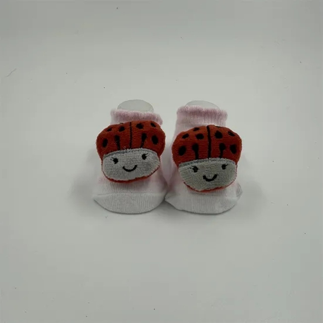 Comfortable Eco Friendly Newborn Baby Animal Beetle Indoor Crawling Socks