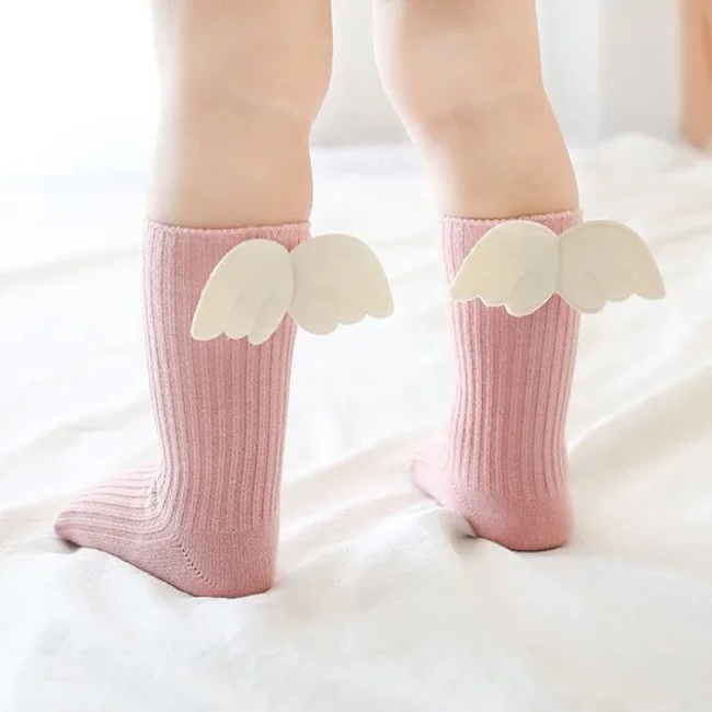 Kids Girls Knee High Long Soft Cotton Lace Baby Toddler Socks