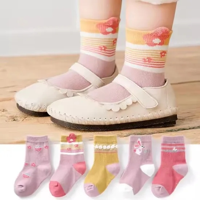 Winter Children′s Socks MID Tube Kids Socks Terry Girls Boys Baby Socks