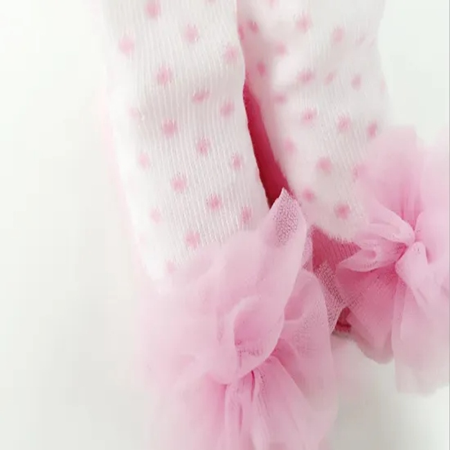 Newborn Baby Girls Cotton Flower Lace Princess Toddler Ruffle Baby Sock