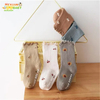 Cute Knitted Socks for Baby Girls Summer Casual Infant Socks with Antislip Rubber Soles High Crew Breathable Cotton for Toddlers