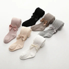 New Cotton Girls′ Socks for Spring Children′s Leggings Wide Ribbon Bow for Newborn Baby Baby Tide Soft