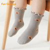 Fashion Cotton Anti Slip Crew Frilled Baby Socks Princess Girl Frill Ruffle Edge Cute Baby Kids Crew Cotton Socks