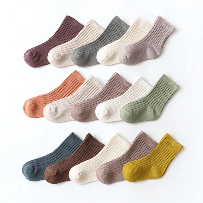 Custom Logo Autumn Winter Kids Warm Toddler Baby Socks