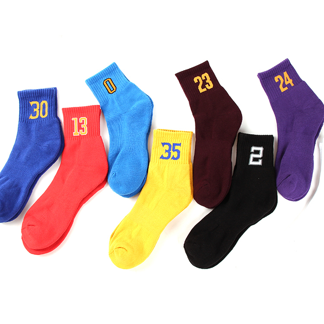 Stock custom men socks basketball socks ankle boat socks