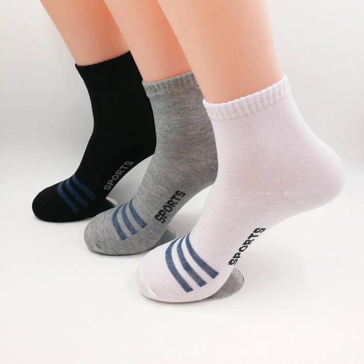 Spring Calcetines Cheap Wholesale Socks Black and White Socks Sporty Sox Men's Custom Crew Socks