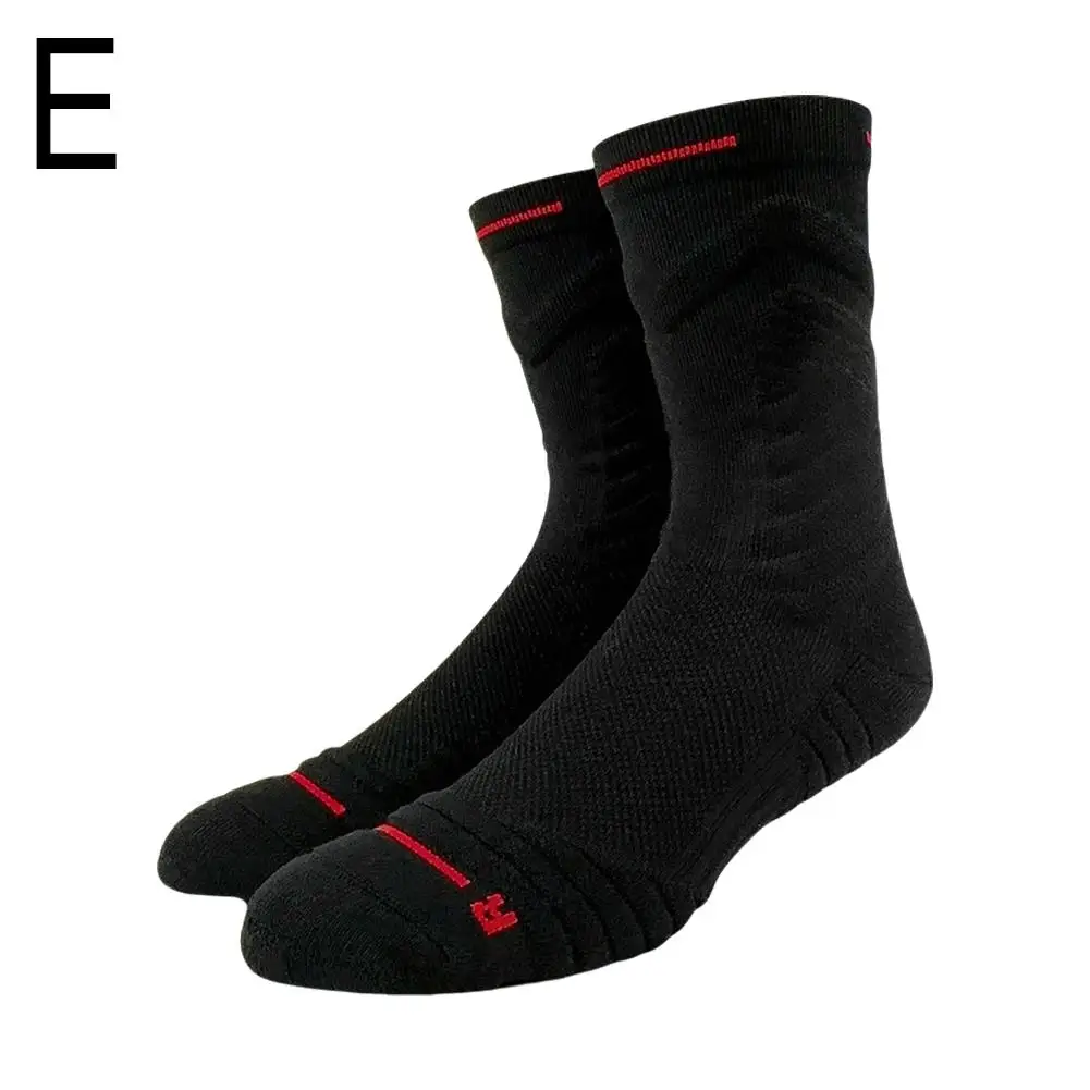  Antibacterial Deodorant Sport Socks Crew Length Compression Stockings Basketball Soccer Cycling Socks for 