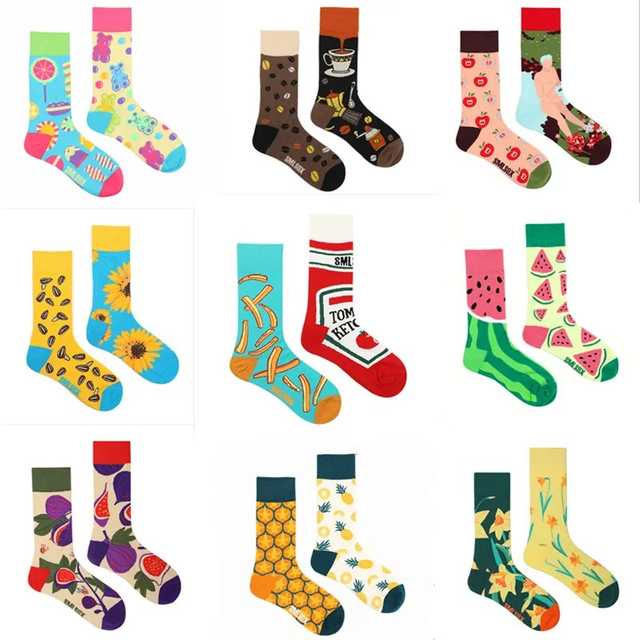 Popular Item Man women Sock Original AB Tide Socks Colorful Socks Flowers Fruits Candy Cotton Socks Daily Friend Get together 