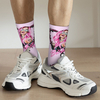  Crazy Design Cute Kitten Banana Cat Meme Basketball Socks Polyester Long Socks for Unisex Non 