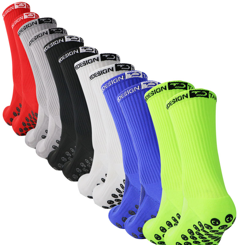  Men and Women New Football Socks Sports Socks Non slip Silicone Bottom Soccer Basketball Grip 