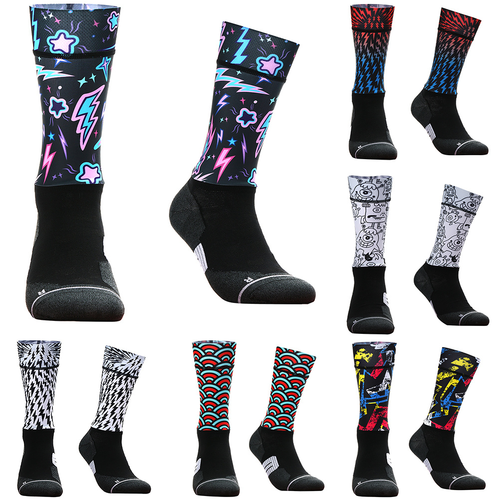 high quality Sports Socks Cycling Socks women Bike socks Basketball Socks Racing Socks Street Fashion Roller Skating Hip hop 