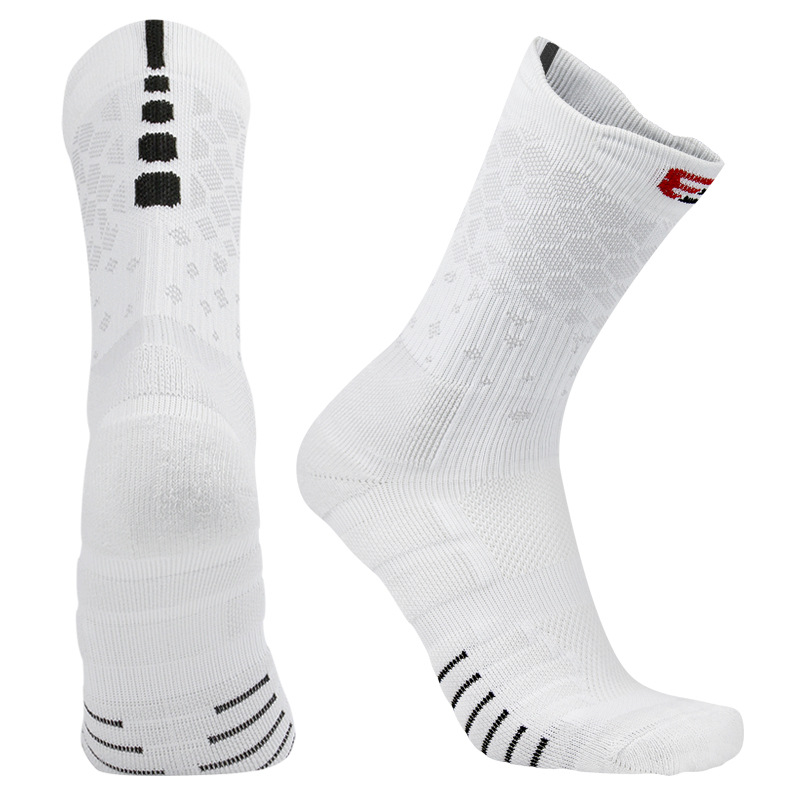  Men's Street Style Fashion Sports Socks, Basketball Socks, Skateboard Socks, Cotton Breathable Comfy Crew 