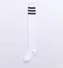 Good Value Cosplay Striped Knee high Sports Socks Uniform Velvet Over the knee Stockings women s Slimming Thigh Silk Sunscreen 