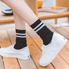 artisan crafted women s Multicolor Crew Socks with Equation Patterns Trendy Unique Comfortable Moisture wicking & Sweat 