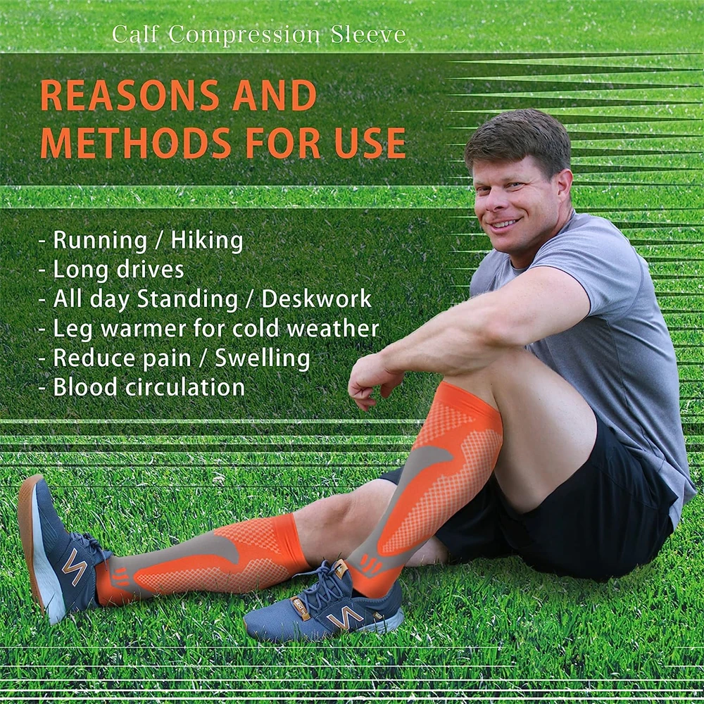  New Men Long Sport Socks Compression Socks Breathable Basketball Socks Cushion Running Socks Football Socks Size 