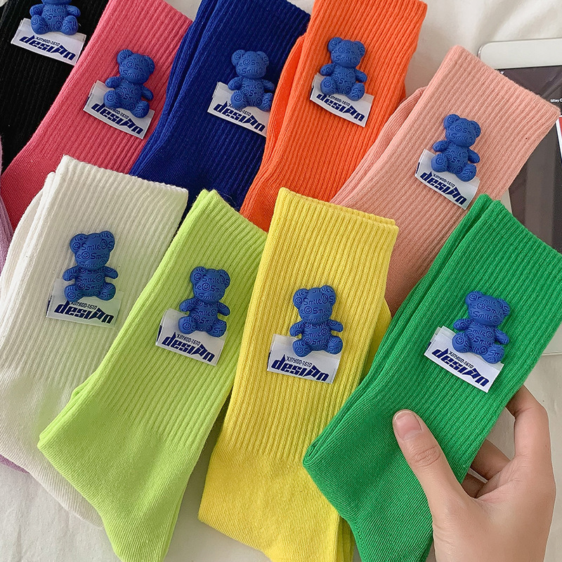 Customize by Sample Female Fashion Calf Socks Anchored Style Middle Tube Stockings Velvet Knee High Stirrup Socks Short 